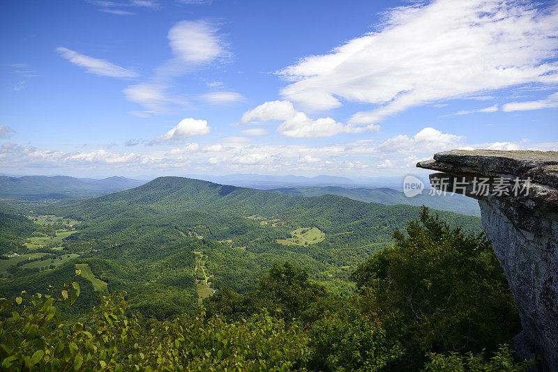 弗吉尼亚州阿巴拉契亚小道上的McAfee Knob